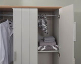 kendal 3 door 3 drawer wardrobe grey