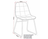LUKAS DINING CHAIR (X2 PER BOX) - GREY VELVET