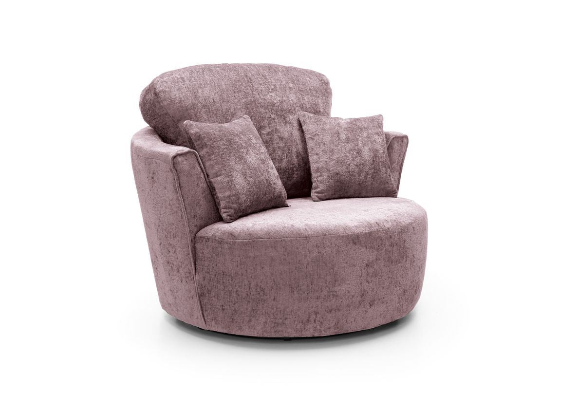Harriet Swivel Chair - Pink