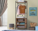 Claire Open Wardrobe- Riveria Oak