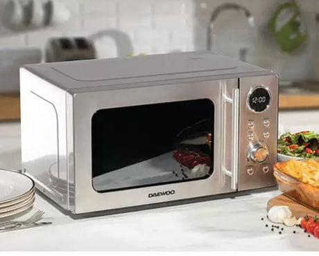 Daewoo 20L 700W Microwave with Grill Stainless Steel