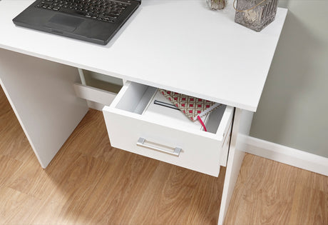 panama 2 drawer desk white