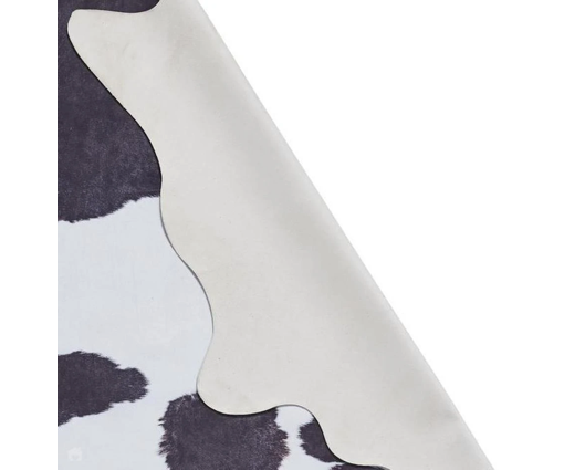 Faux Cow Print Black/White - 155 x 195