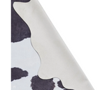 Faux Cow Print Black/White - 155 x 195