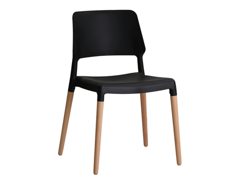 Riva Chair Black (Pack of 2)