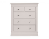 Clermont 3+2 Drawer Chest - Light Grey