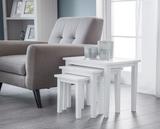 Cleo Nest of Tables - Pure White Finish
