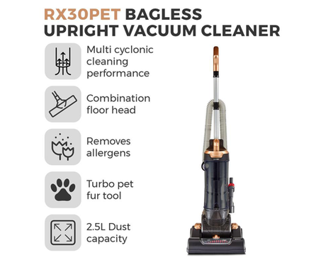 RXP30PET Bagless Upright Vacuum Cleaner