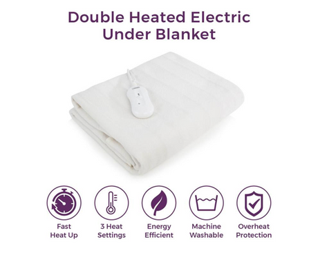 Double Heated Under Blanket with Overheat Protection