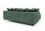 Harriet Left Corner Sofa - Rifle Green