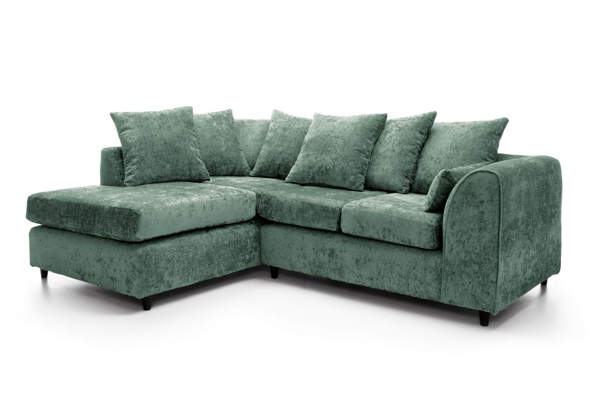 Harriet Left Corner Sofa - Rifle Green