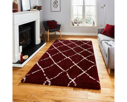 Scandi Berber G257 Red/Cream - 200 x 290