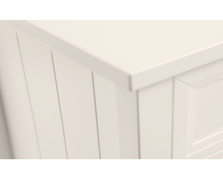 Maine 3 Drawer Wide Chest - Surf White