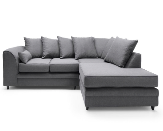 Darcy Right Hand Facing Corner Sofa-Dark Grey