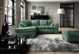 Harriet Left Corner Sofa - Rifle Green