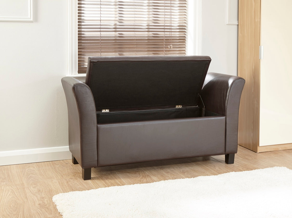 Verona Window Seat Brown Pu