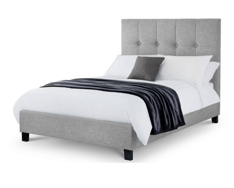 Sorrento High Headboard Bed 180CM - Light Grey
