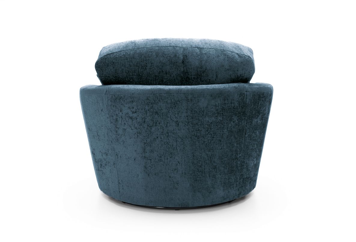 Harriet Swivel Chair - Dark Blue