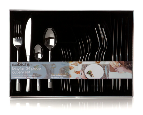 24pc S/S Mayfair Cutlery Set