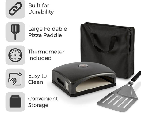 Pizza Grill Top Pizza Oven With Paddle And Bag