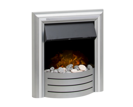 Adam Lynx 3-in-1 Electric Fire with Interchangeable Trims in Grey