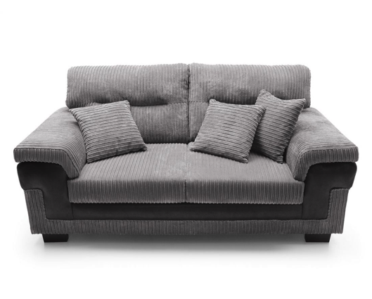 Samson 3 Seater - Black & Grey