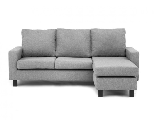 Capri Right Facing Corner Sofa- Light Grey